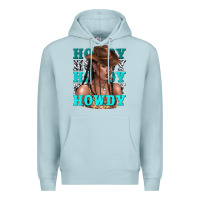 Blue Mist howdy howdy black girl Premium Hoodie - texasbilliewilder