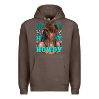 Howdy Howdy Black Girl Premium Hoodie | Teevron