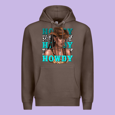 Premium Hoodie howdy howdy black girl