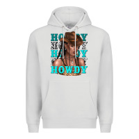 Dove Grey howdy howdy black girl Premium Hoodie - texasbilliewilder