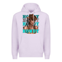 Lilac howdy howdy black girl Premium Hoodie - texasbilliewilder