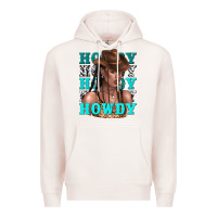 Pale Pink howdy howdy black girl Premium Hoodie - texasbilliewilder