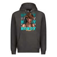 Smoke howdy howdy black girl Premium Hoodie - texasbilliewilder