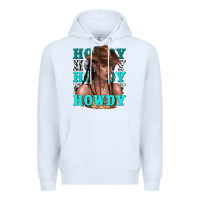 White howdy howdy black girl Premium Hoodie - texasbilliewilder