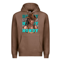 Chestnut howdy howdy black girl Premium Hoodie - texasbilliewilder
