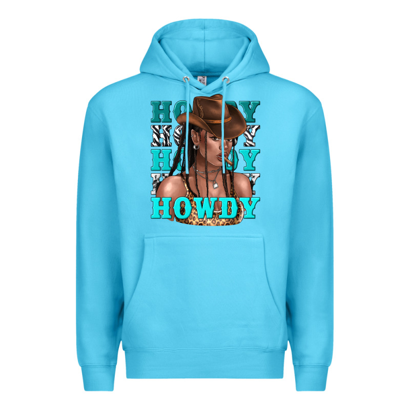 Howdy Howdy Black Girl Premium Hoodie by texasbilliewilder | Teevron