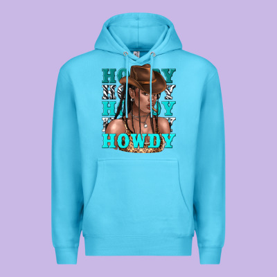 Premium Hoodie howdy howdy black girl