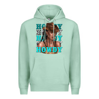 Seafoam howdy howdy black girl Premium Hoodie - texasbilliewilder