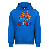Cobalt Autism accept love understand afro girl sneakers Urban Hoodie - RanaPortraitStore