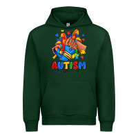 Forest Green Autism accept love understand afro girl sneakers Urban Hoodie - RanaPortraitStore