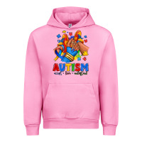 Fuchsia Pink Autism accept love understand afro girl sneakers Urban Hoodie - RanaPortraitStore