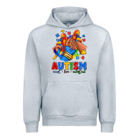 Heather Grey Autism accept love understand afro girl sneakers Urban Hoodie - RanaPortraitStore