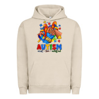 Pigment French Oak Autism accept love understand afro girl sneakers Urban Hoodie - RanaPortraitStore