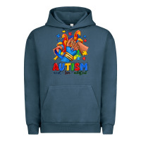 Pigment Midnight Navy Autism accept love understand afro girl sneakers Urban Hoodie - RanaPortraitStore
