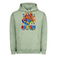 Pigment Oil Green Autism accept love understand afro girl sneakers Urban Hoodie - RanaPortraitStore