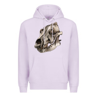 Lilac Wolf skull Premium Hoodie - RanaPortraitStore