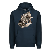 Navy Wolf skull Premium Hoodie - RanaPortraitStore
