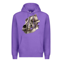 Purple Wolf skull Premium Hoodie - RanaPortraitStore
