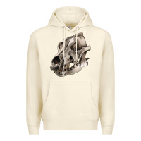 Sandshell Wolf skull Premium Hoodie - RanaPortraitStore