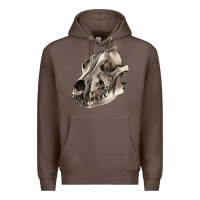 Coffee Wolf skull Premium Hoodie - RanaPortraitStore