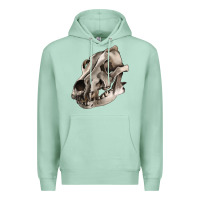 Seafoam Wolf skull Premium Hoodie - RanaPortraitStore