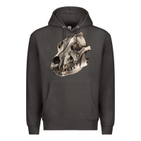 Smoke Wolf skull Premium Hoodie - RanaPortraitStore
