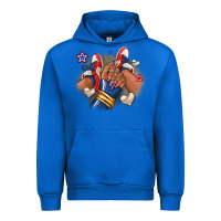 Cobalt Baseball afro girl sneakers Urban Hoodie - RanaPortraitStore
