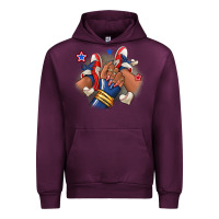 Mauve Wine Baseball afro girl sneakers Urban Hoodie - RanaPortraitStore