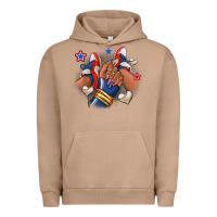 Pigment Burro Baseball afro girl sneakers Urban Hoodie - RanaPortraitStore