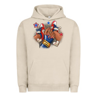 Pigment French Oak Baseball afro girl sneakers Urban Hoodie - RanaPortraitStore
