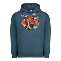 Pigment Midnight Navy Baseball afro girl sneakers Urban Hoodie - RanaPortraitStore