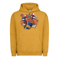 Pigment Peanut Butter Baseball afro girl sneakers Urban Hoodie - RanaPortraitStore