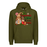 Army Green gingerbread wishes and cocoa kisses Premium Hoodie - Zillion Design Studio