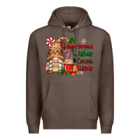 Coffee gingerbread wishes and cocoa kisses Premium Hoodie - Zillion Design Studio