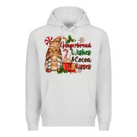 Dove Grey gingerbread wishes and cocoa kisses Premium Hoodie - Zillion Design Studio