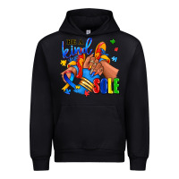 Black Be a kind sole Autism afro girl sneakers Urban Hoodie - RanaPortraitStore