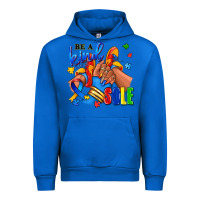 Cobalt Be a kind sole Autism afro girl sneakers Urban Hoodie - RanaPortraitStore