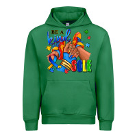 Emerald Be a kind sole Autism afro girl sneakers Urban Hoodie - RanaPortraitStore