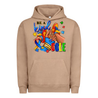 Pigment Burro Be a kind sole Autism afro girl sneakers Urban Hoodie - RanaPortraitStore