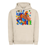 Pigment French Oak Be a kind sole Autism afro girl sneakers Urban Hoodie - RanaPortraitStore