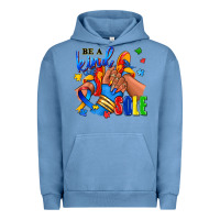 Be A Kind Sole Autism Afro Girl Sneakers Urban Hoodie | Teevron