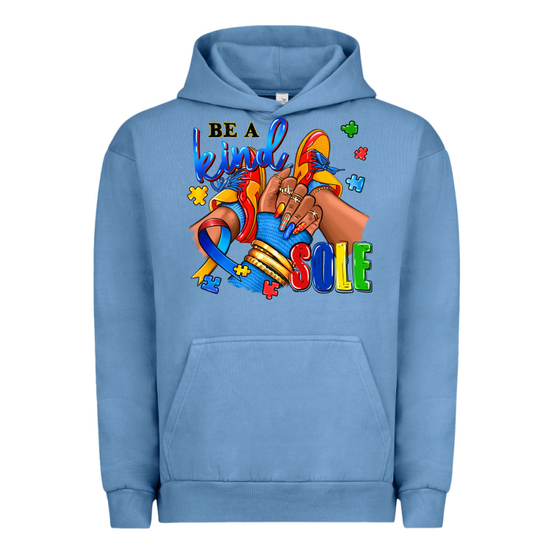 Be A Kind Sole Autism Afro Girl Sneakers Urban Hoodie by RanaPortraitStore | Teevron