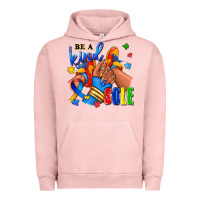Pigment Salmon Be a kind sole Autism afro girl sneakers Urban Hoodie - RanaPortraitStore