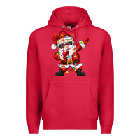 Cardinal dabbing santa with christmas lights Premium Hoodie - Zillion Design Studio