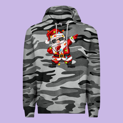 Dabbing Santa With Christmas Lights Premium Hoodie Designed By Zillion Design Studio