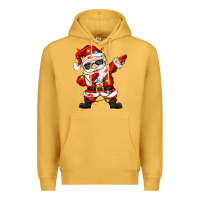 Mustard dabbing santa with christmas lights Premium Hoodie - Zillion Design Studio