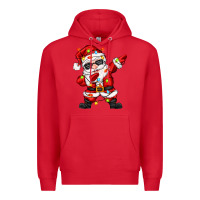 Red dabbing santa with christmas lights Premium Hoodie - Zillion Design Studio