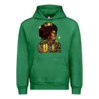 Emerald Birthday queen afro girl Urban Hoodie - RanaPortraitStore