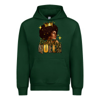 Forest Green Birthday queen afro girl Urban Hoodie - RanaPortraitStore