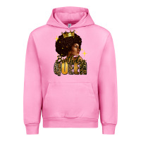 Fuchsia Pink Birthday queen afro girl Urban Hoodie - RanaPortraitStore
